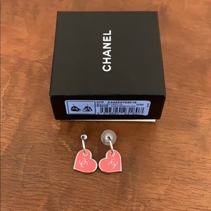 Rare. Authentic Chanel heart earrings.